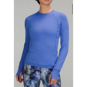 Lululemon It's Rulu Run Long Sleeve Shirt Cornflower Blue Size 4